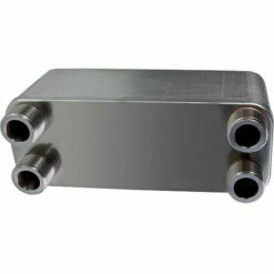 ZILMET Echangeur De Chaleur à Plaque P30, 4x 3/4 Male, 27 KW 30 Plaques ZB 10/30